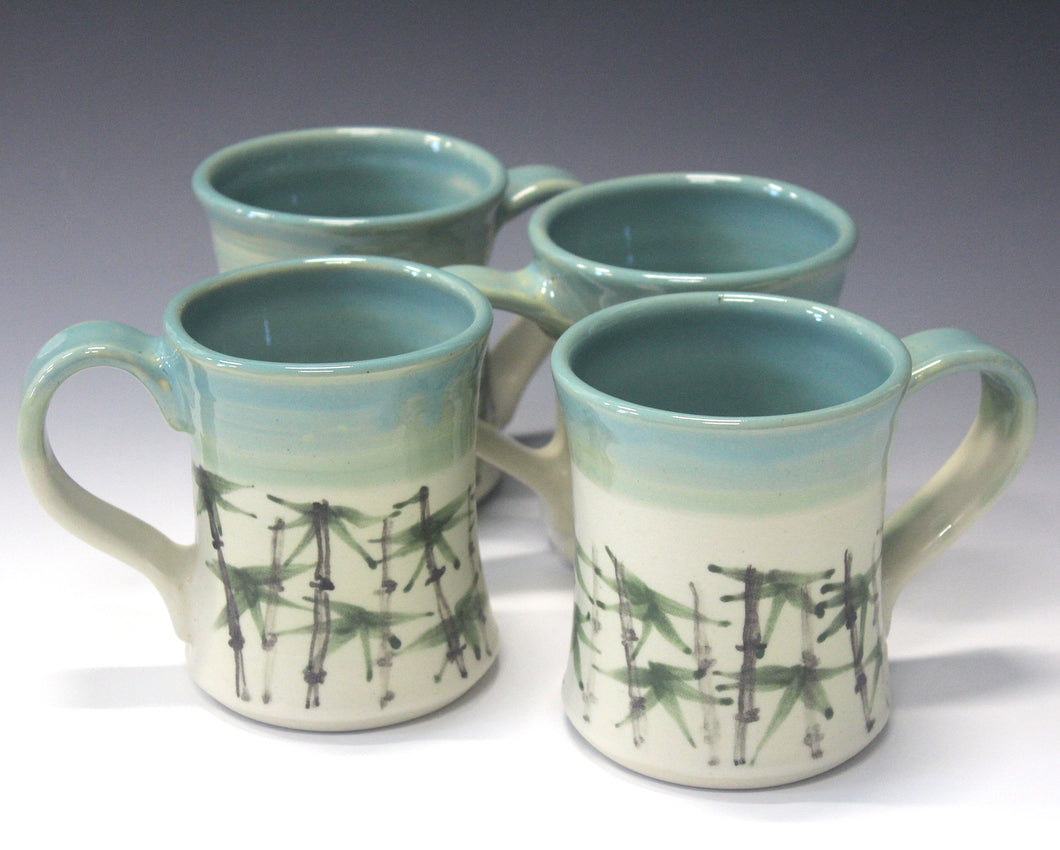 Bamboo Motif Coffee Mugs