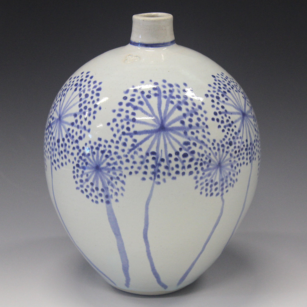 Dandelion Hand Painted Motif Bottle Vase